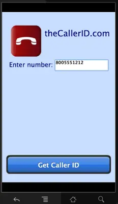 Caller-ID android App screenshot 1